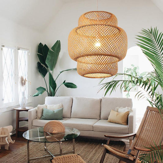 Plum Island Imports™ Rattan Chandelier - Plum Island Imports