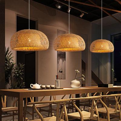 Plum Island Imports™ Woven Bamboo Chandelier - Plum Island Imports