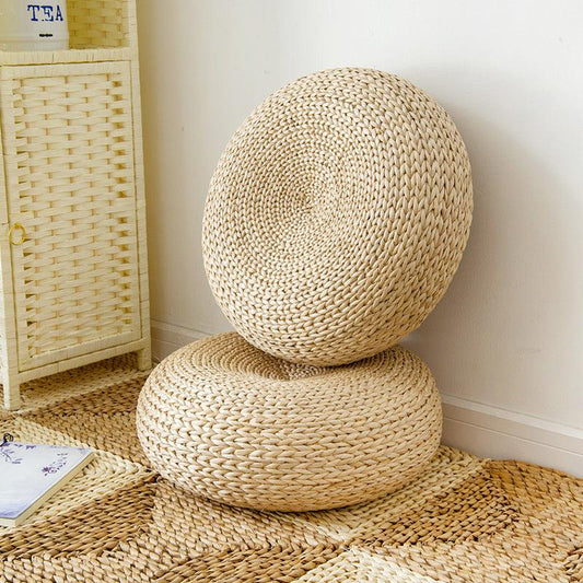 Plum Island Imports™ Natural Braided Tatami Cushion - Plum Island Imports