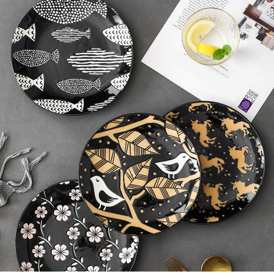 Kasasagi Porcelain Plate - Plum Island Imports