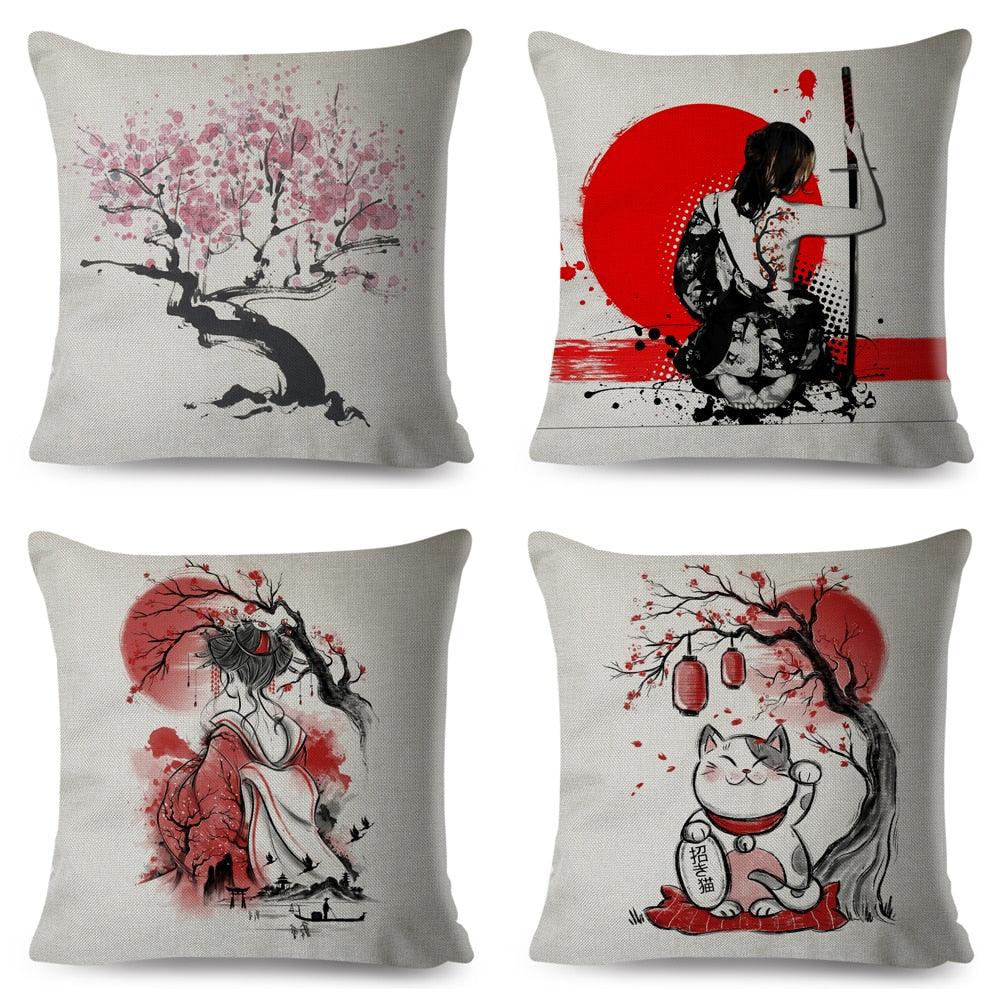Plum Island Imports™ Japanese Style Cushion Cover - Plum Island Imports