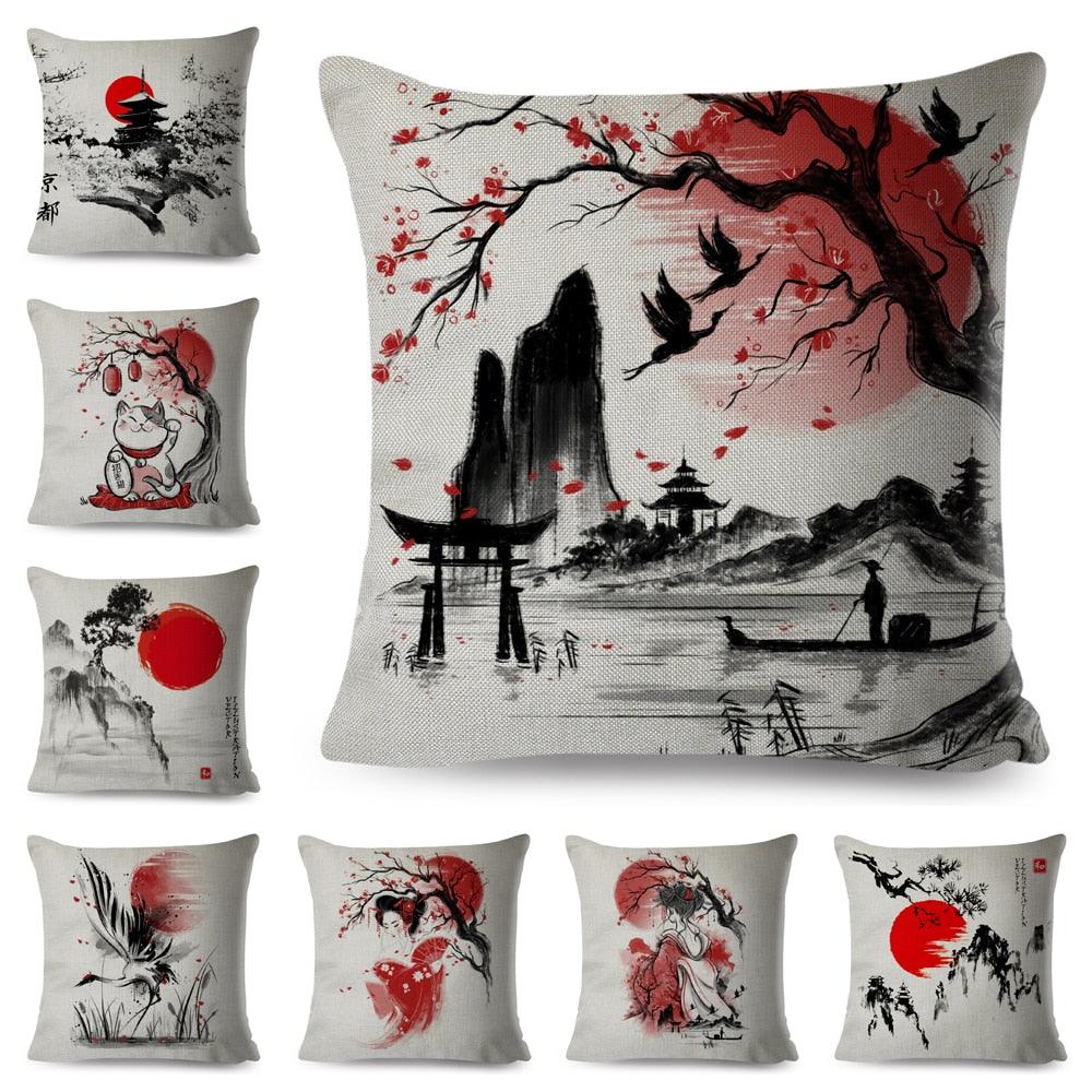 Plum Island Imports™ Japanese Style Cushion Cover - Plum Island Imports
