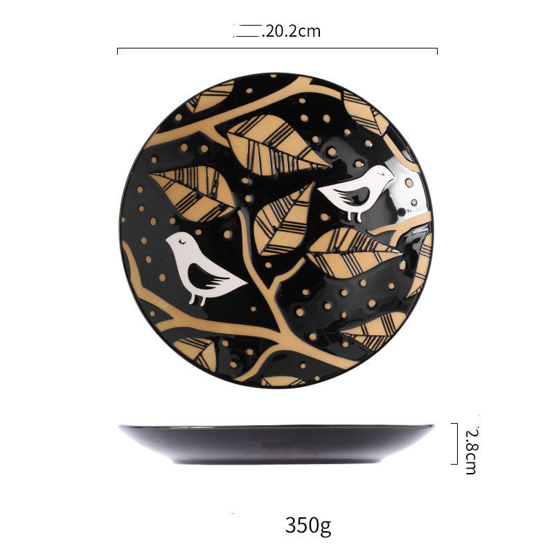 Kasasagi Porcelain Plate - Plum Island Imports